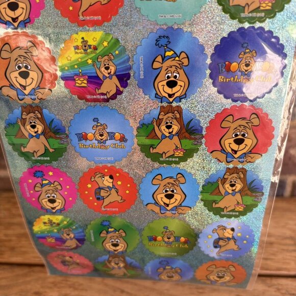 Yogi Bear Boo Boo’s Birthday Club Stickers 32 Stickers NEW - Picture 4 of 7